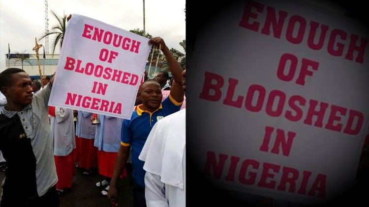 - NIGERIA: Manifestación pacífica después del asesinato de 2 sacerdotes y sus parroquianos en Mbalom, (Benue State on 24.04.2018)
