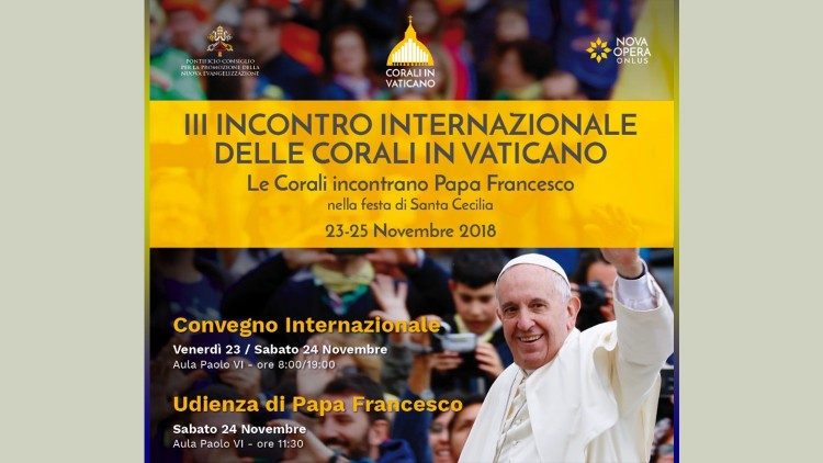 Mkutano wa kwaya Kimataifa kuanzia tarehe 22-25 Novemba 2018 mjini Vatican