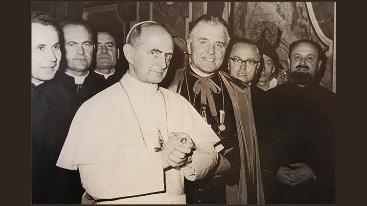 Mons. Andrej Grutka na audiencii u Pavla VI. (14. sept. 1963)