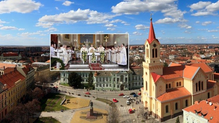 Misno slavlje prigodom 150. obljetnice izgradnje crkve svetoga Ivana Nepomuka u Zrenjaninu, predvodio biskup Ladislav Nemet