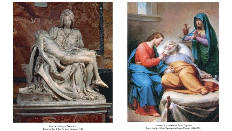 Le opere d'arte riprodotte nel libro  "Maria attraverso la pittura"
