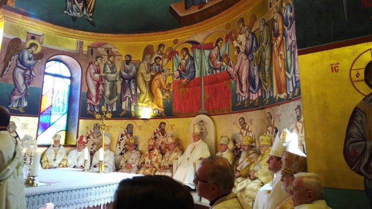 Le cardinal Leonardo Sandri en visite en Macédoine. le 3 décembre 2018 