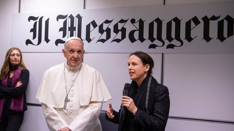 Visita do Papa ao jornal "Il Messaggero" 