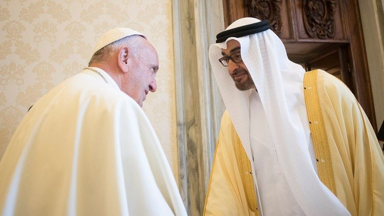 2018.12.12 Incontro in Vaticano (15 settembre) del Pontefice con il principe ereditario, lo sceicco Mohammed Bin Zayed bin Sultan Al-Nahyan 