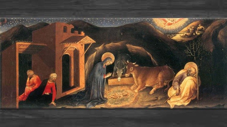 Nativité de Jésus, Gentile da Fabriano, Galerie des Offices de Florence. 