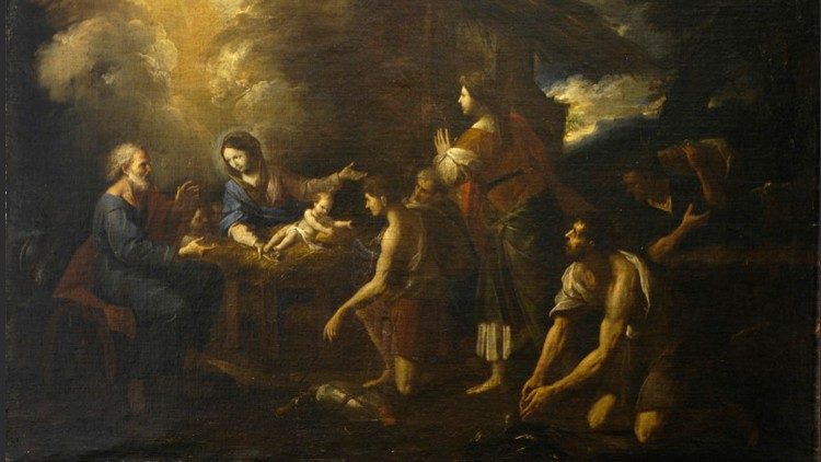 Natività Gesù Bambino, Adorazione dei pastori
