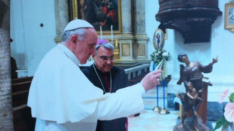 Popiežius Pranciškus ir Albano vyskupas Marcello Semeraro