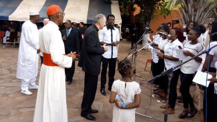 Cardeal Arcebispo de Bamako (Mali) e Cardeal Secretário de Estado Pietro Parolin