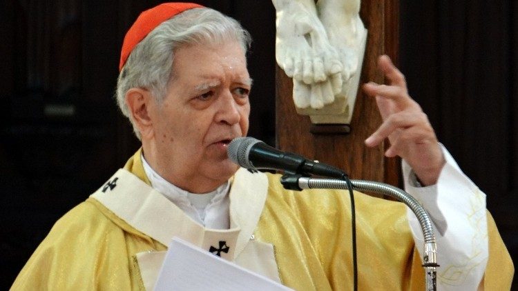 Почетният архиепископ на Каракас кардинал Уроза Савино. 2018.12.28 