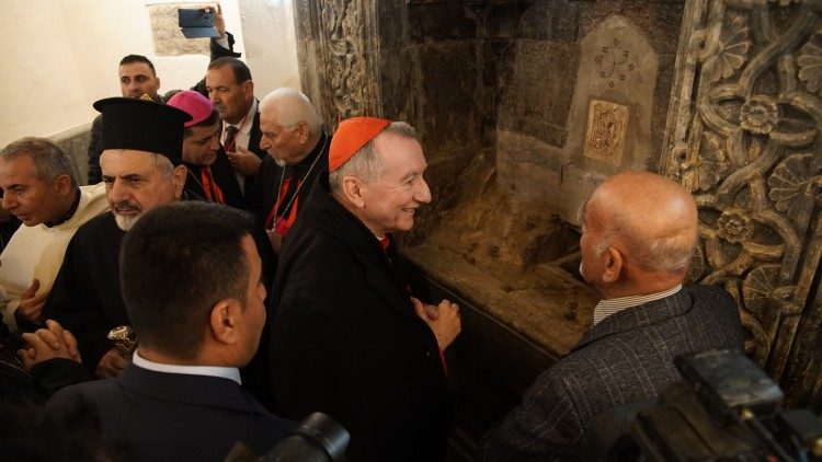 Kardinal Parolin u samostanu Mar Benhamu