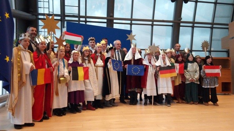 Tříkráloví koledníci v Evropském parlamentu (2019)