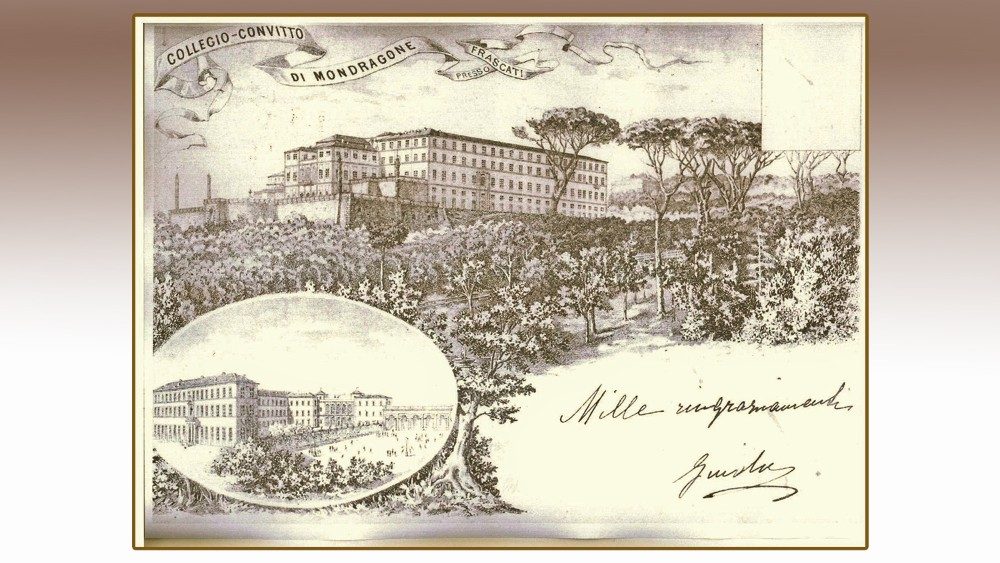 Una cartolina di Villa Mondragone