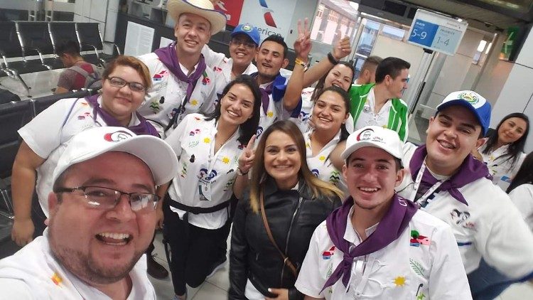 2019.01.15 JMJPanamá. Los jóvenes salvadoreños ya están celebrando su pre-jornada