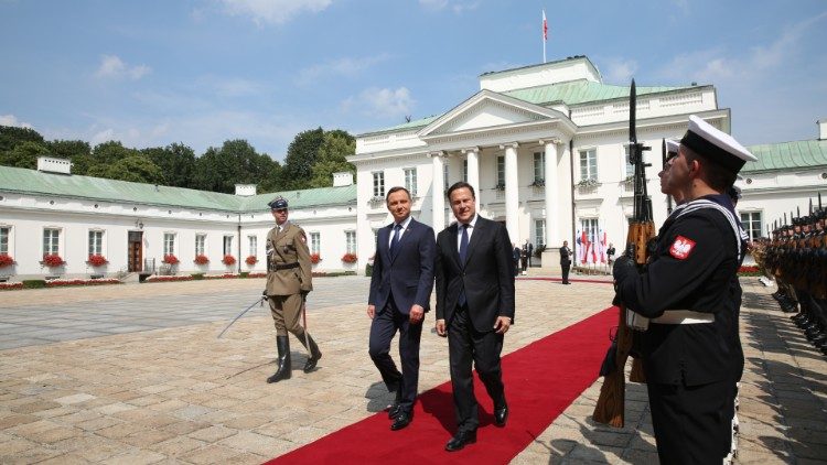 Il Presidente panamense Varela con il Presidente polacco alla Gmg di Cracovia