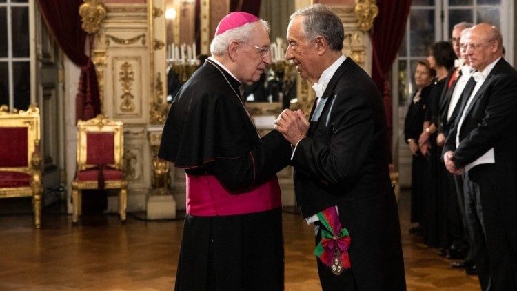 Dom Rino Passigato, Núncio Apostólico em Portugal e o Presidente Marcelo Rebelo de Sousa