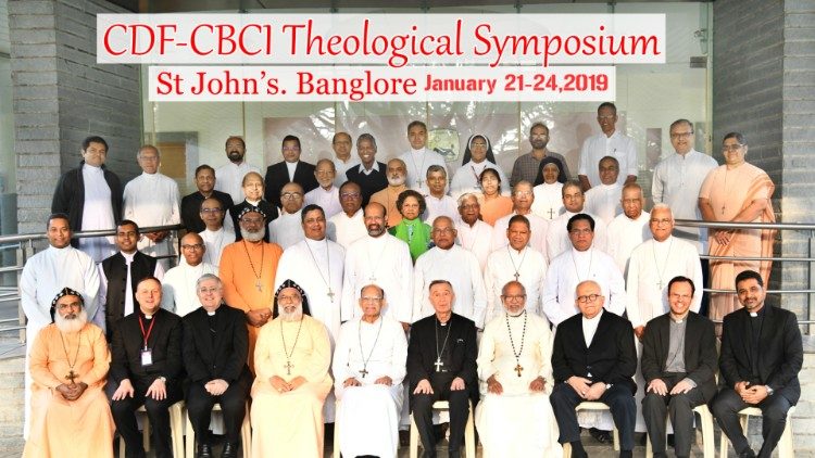 Participants in the CDF-CBCI theological symposium in Bangalore.