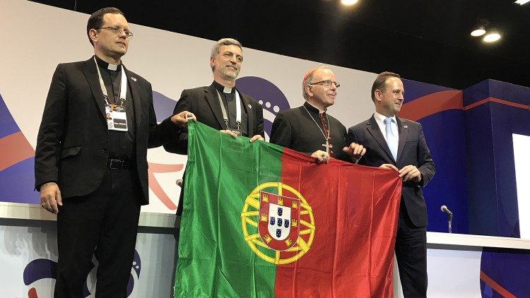 2019.01.28 briefing panama GMG Portogallo, cardinale manuel clemente, padre alexandre awi mello
