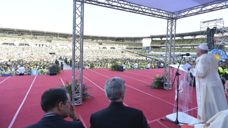 Papa Francesco nello Stadio Rommel Fernández (Panama, 27 gennaio 2019)