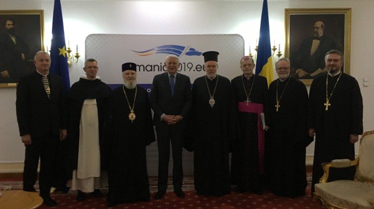 Представителите на Църквите в Европа с външия министър на Румъния