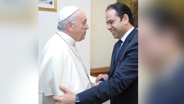 Pope Francis meets with Dr. Mohamed Mahmoud Abdel Salam