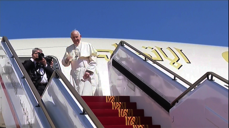 البابا فرنسيس يغادر الإمارات العربية المتحدة 5 شباط فبراير 2019