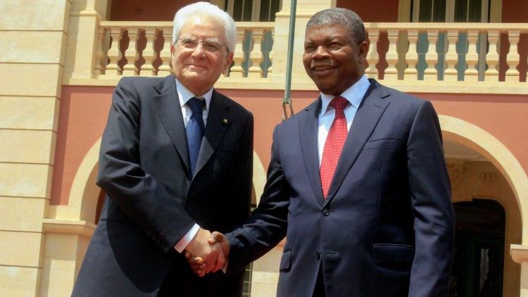 2019.02.07 Presidente della Repubblica Sergio Matarella insieme al Presidente dell'Angola, Joao Lourenco, a Luanda