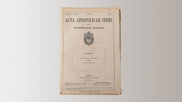 La pubblicazione ufficiale della Santa Sede con il testo dell'accordo