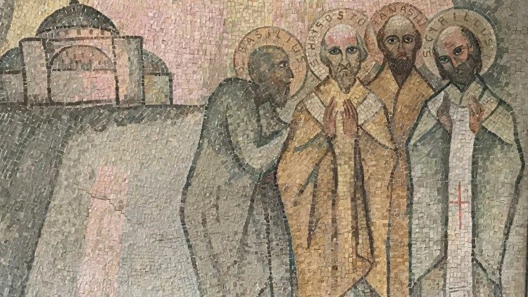 Mosaico dei Padri della Chiesa d'oriente, Augustinianum