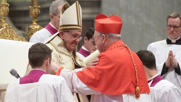 Le cardinal Kevin Farrell (ici lors du consistoire de 2016) figure parmi les nouveaux membres du dicastère pour la vie consacrée.