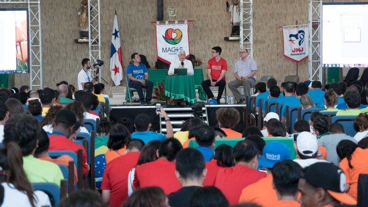 Un rassemblement des jésuites au Panama, en février 2019.