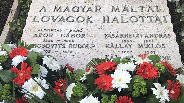 Apor Gábor sírja a római Verano temetőben