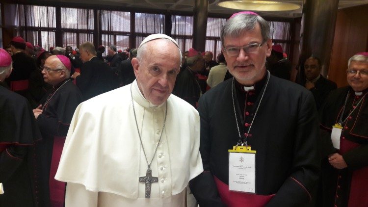Bischof Pickel mit dem Papst