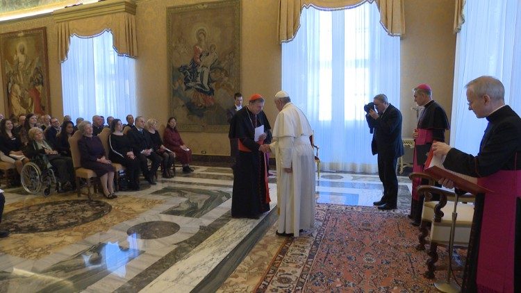 Papež Frančišek in udeleženci srečanja ob 50-letnici smrti kard. Agostina Bee
