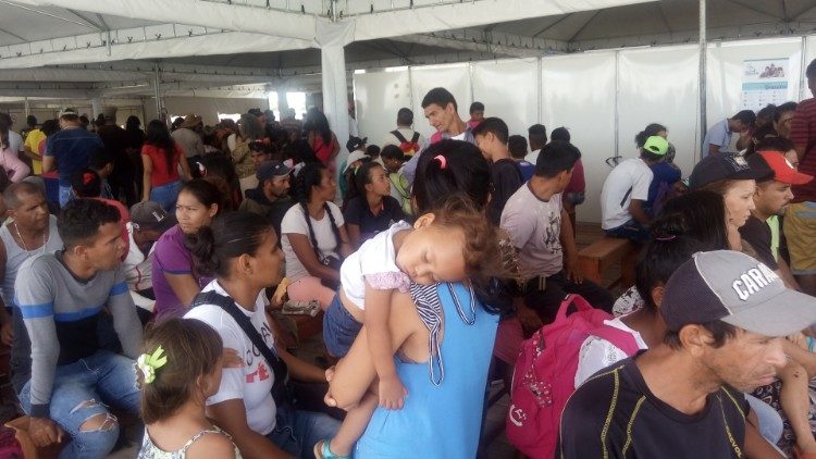 Migrantes venezuelanos em Boa Vista (foto arquivo)