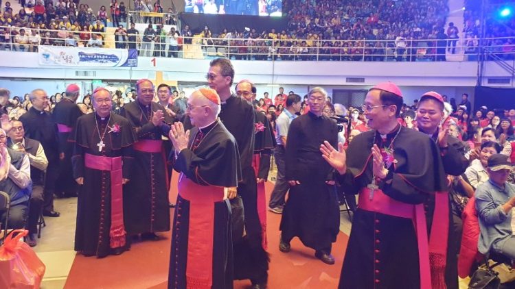 Kardinál Filoni ako pápežský vyslanec na Eucharistickom kongrese na Taiwane
