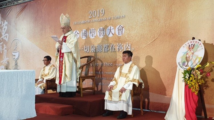 Kardinal Fernando Filoni na Taiwanu; 1. ožujka 2019.