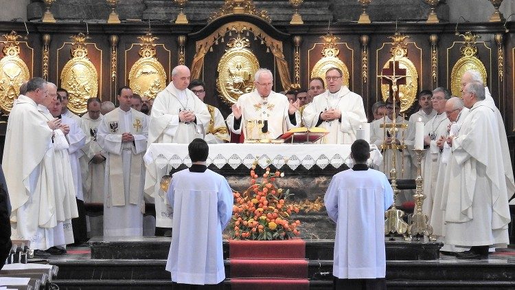 Mons Stanislav Zore ha presieduto la concelebrazione in occasione della festa di san Tomasso patrono della Facoltà di teologia 5aem.jpg