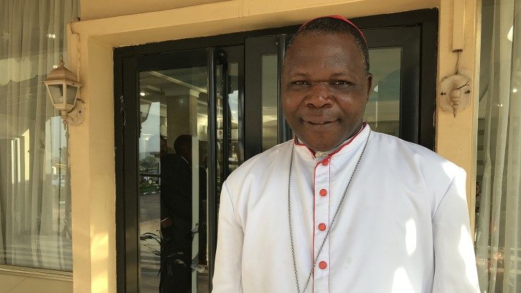 Le cardinal Nzapalainga, archevêque de Bangui. 