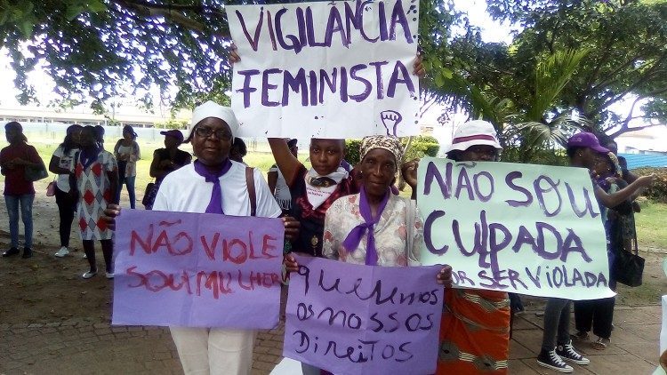 Marcha das mulheres em Maputo, Moçambique