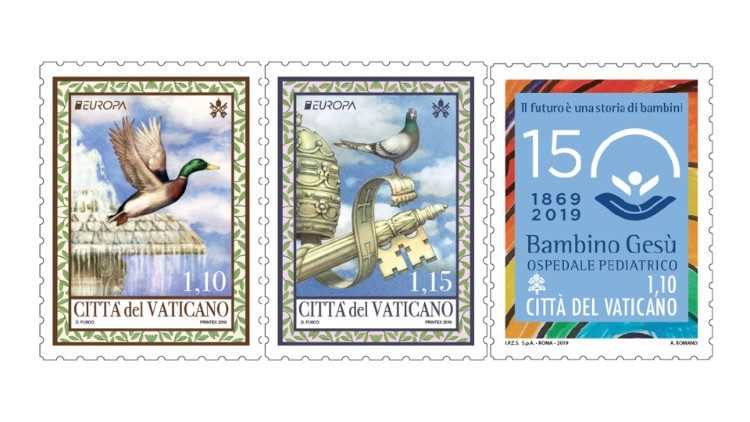 Francobollo Vaticano - Europa Uccelli nazionali Germano Reale 2019-1.jpg