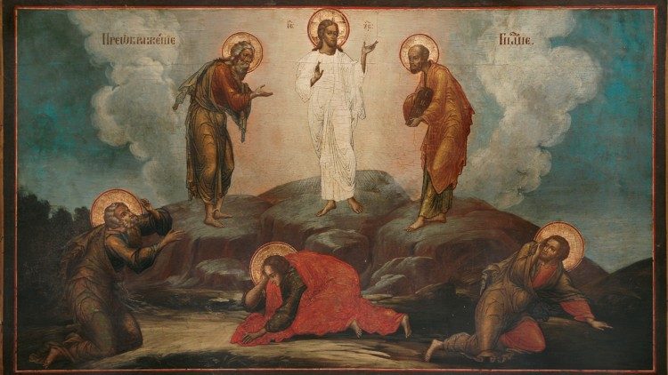 la Transfiguración, fiesta que cae el 6 de agosto, porque según la tradición tuvo lugar 40 días antes de la crucifixión.