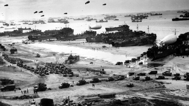 Há 75 anos, 6 de junho de 1944, desembarque dos Aliados na Normandia, noroeste da França, na II Guerra Mundial