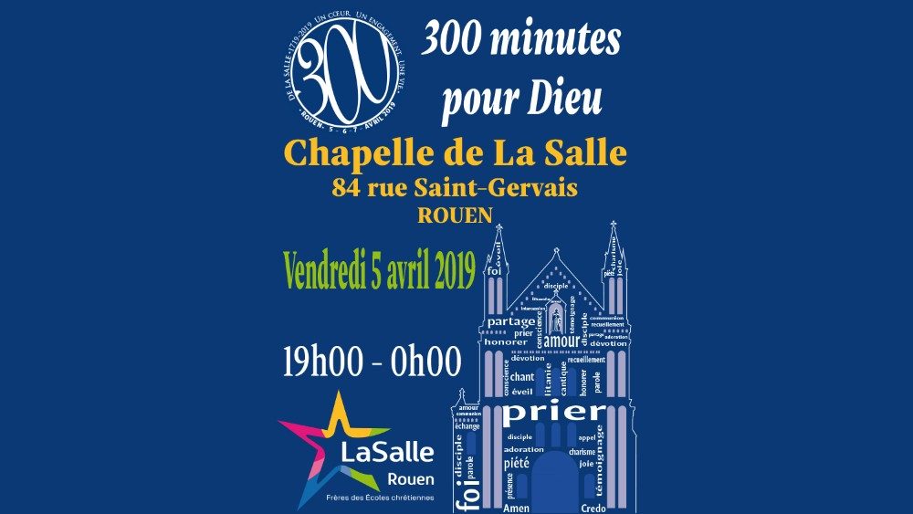 2019.04.04 DIDA Rouen La Salle 300 anni morte Lasalliani 01.jpg