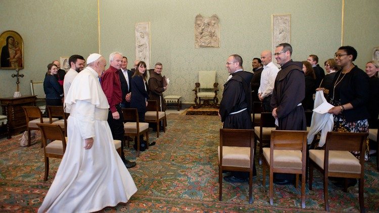2019.04.06 Udienza Papa Francesco - membri della Fondazione Missionzentrale der Franziskaner (Germania)  