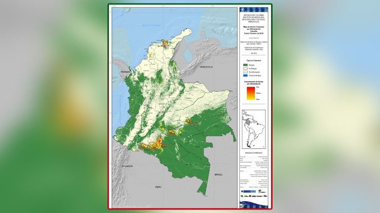 deforestación Colombia IDEAM