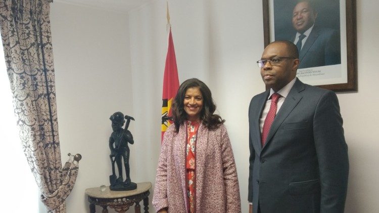 Primeira-dama de Cabo Verde, Lígia Fonseca, e o Embaixador Joaquim Bule
