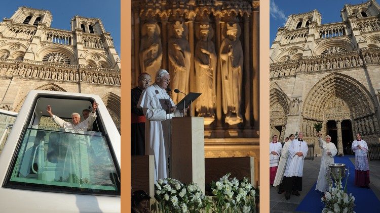 Notre Dame de Paris - Papa Benedetto settembre 2008  
