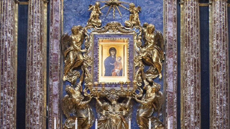 Icon of Our Lady, Salus Populi Romani, at Rome's Basilica of Saint Mary Major