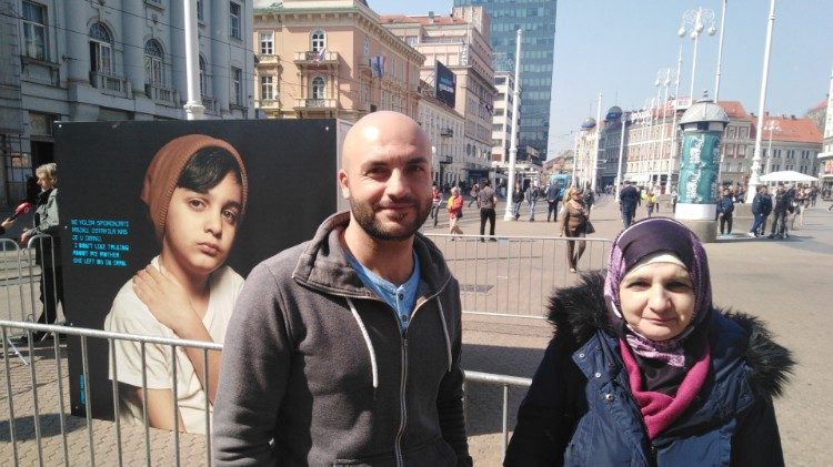 Portreti izbjeglica na zagrebačkim trgovima