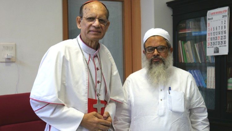 Kardinal Oswald Gracias und Mewlana Mahmoud Madani
